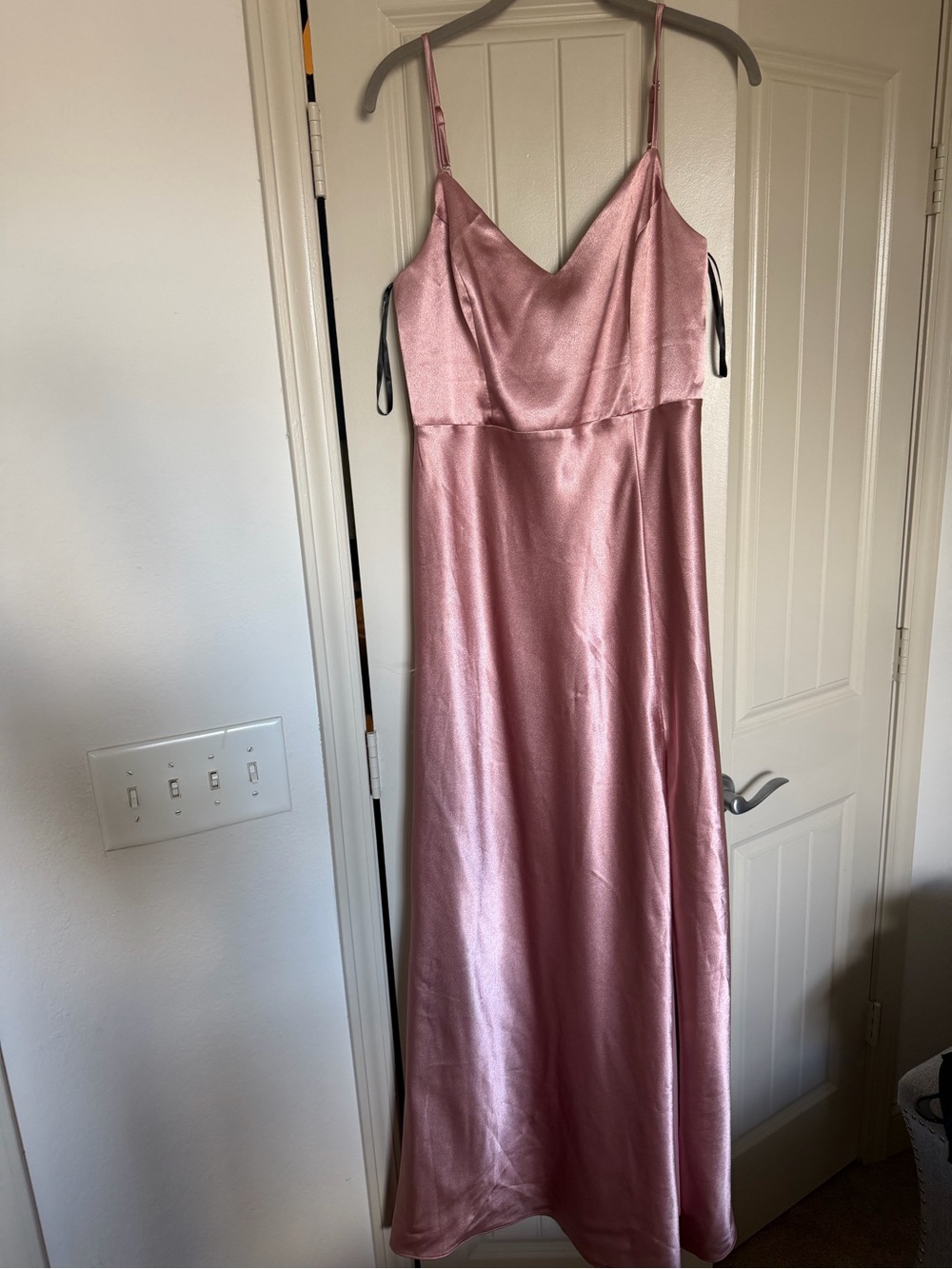 Birdy Grey Shiny Satin Dress - Desert Rose